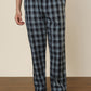Sleepz Men Black Checks Regular Fit Cotton Pyjama