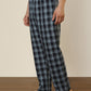 Sleepz Men Black Checks Regular Fit Cotton Pyjama