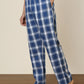 Sleepz Men Blue Regular Fit Checks Pyjama