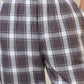 Sleepz Men Brown Regular Fit Checks Pyjama