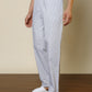 Sleepz Men White Regular Fit Printed Pyjama