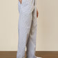 Sleepz Men White Regular Fit Printed Pyjama