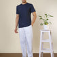 Sleepz Men Blue Printed Regular Fit Cotton Pyjama