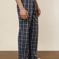 Sleepz Men Blue Regular Fit Checks Pyjama