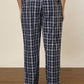 Sleepz Men Blue Regular Fit Checks Pyjama
