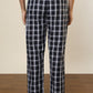 Sleepz Men Blue Regular Fit Checks Pyjama