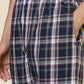 Sleepz Men Blue Regular Fit Checks Pyjama