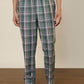 Sleepz Men Green Regular Fit Checks Pyjama