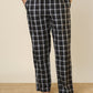 Sleepz Men Black Checks Regular Fit Cotton Pyjama