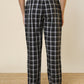 Sleepz Men Black Checks Regular Fit Cotton Pyjama