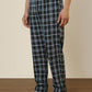 Sleepz Men Green Regular Fit Checks Pyjama