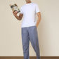 Sleepz Men Grey Regular Fit Printed Pyjama