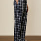 Sleepz Men Blue Regular Fit Checks Pyjama