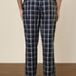 Sleepz Men Blue Regular Fit Checks Pyjama