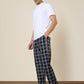 Sleepz Men Blue Regular Fit Checks Pyjama