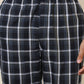 Sleepz Men Blue Regular Fit Checks Pyjama