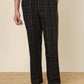 Sleepz Men Black Regular Fit Checks Pyjama