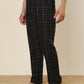 Sleepz Men Black Regular Fit Checks Pyjama