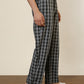 Sleepz Men Green Regular Fit Checks Pyjama