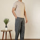 Sleepz Men Green Regular Fit Checks Pyjama