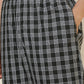 Sleepz Men Green Regular Fit Checks Pyjama