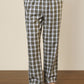 Sleepz Men Green Regular Fit Checks Pyjama