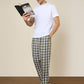 Sleepz Men Green Regular Fit Checks Pyjama
