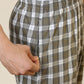 Sleepz Men Green Regular Fit Checks Pyjama