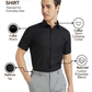 Park Avenue Men Black Regular Fit Formal Shirt