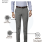Raymond Men Grey Slim Fit Structure Trouser