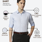 Park Avenue Men Blue Slim Fit Structure Formal Shirt