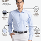 Park Avenue Men Blue Slim Fit Stripe Formal Shirt