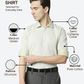 Park Avenue Men Green Slim Fit Structure Formal Shirt