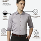 Park Avenue Men Grey Slim Fit Structure Formal Shirt