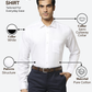 Park Avenue Men White Regular Fit Structure Formal Shirt