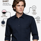 Raymond Men Blue Slim Fit Printed Formal Shirt