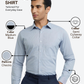 Raymond Men Blue Slim Fit Checks Formal Shirt