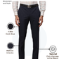 Raymond Men Blue Slim Fit Checks Trouser