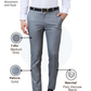 Raymond Men Grey Slim Fit Solid Trouser