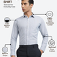 Raymond Men Blue Slim Fit Stripe Formal Shirt