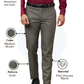 Raymond Men Brown Slim Fit Solid Trouser