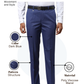 Park Avenue Men Blue Smart Fit Structure Trouser