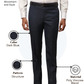 Raymond Men Blue Slim Fit Structure Trouser
