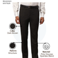 Raymond Men Brown Slim Fit Structure Trouser