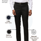 Raymond Men Grey Slim Fit Structure Trouser