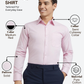Raymond Men Pink Slim Fit Solid Formal Shirt