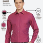 Raymond Men Purple Slim Fit Solid Formal Shirt