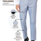Park Avenue Men Blue Smart Fit Structure Trouser