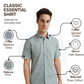 Colorplus Men Grey Tailored Fit Printed Casual Shirt