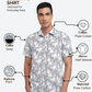 Colorplus Men Blue Regular Fit Printed Casual Shirt